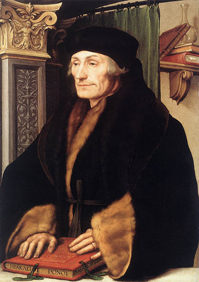 Portrait of Erasmus of Rotterdam Hans Holbein